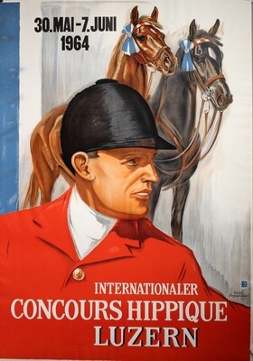 Hugentobler Iwan E. - Concours Hippique Luzern 1964