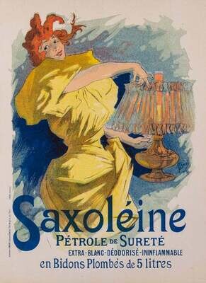Chéret Jules - Saxoléine - Pétrole de sureté 1896
