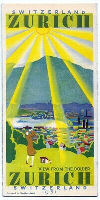 Prospekt Zürich Switzerland 1931