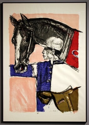 Falk Hans, Lithographie 1958, gerahmt