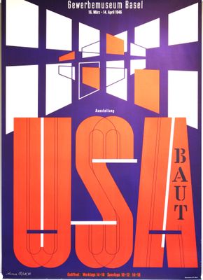 Numa Rick, USA baut, Gewerbemuseum Basel  Ausstellung 1946