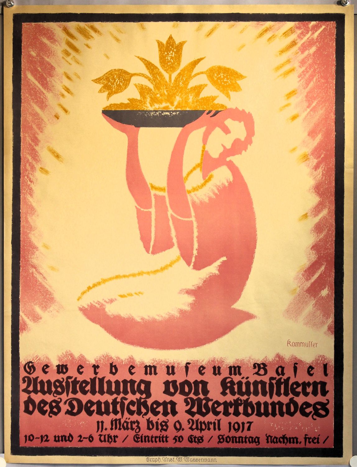 Kammüller Paul, Ausstellung von Künstlern des Deutschen Werkbundes, Gewerbemuseum Basel 1917