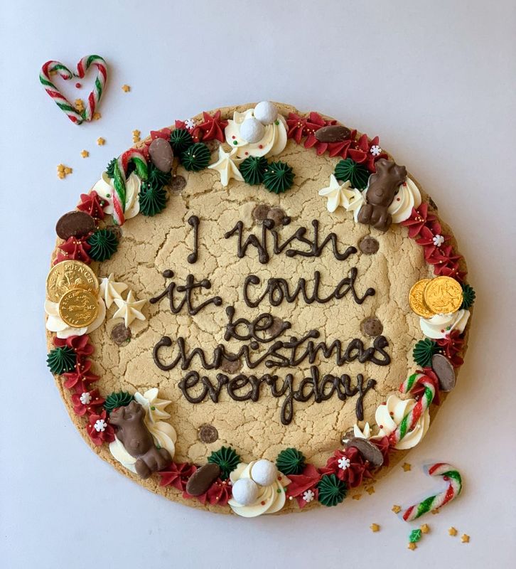 Christmas Giant Cookie Cake