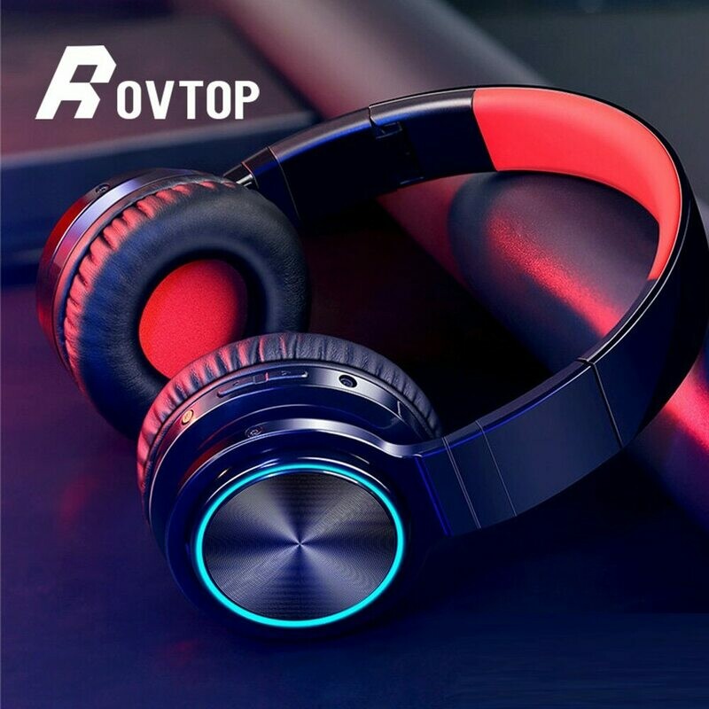 Rovtop Wireless Headphones B12 Strong Bass Bluetooth Headset Noise Cancelling Bluetooth Earphones
