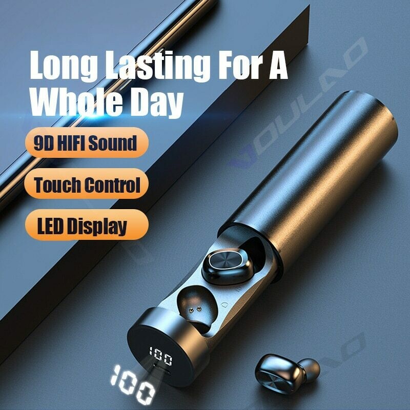 TWS Bluetooth 5.0 Earphones Noise Reduction Wireless Headphone 9D HiFi Stereo Sports Waterproof Earbuds With Microphone Headsets