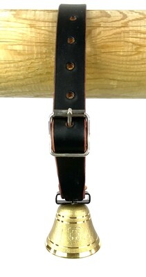 Schafglöcklein 7cm mit Riemen Schwarz