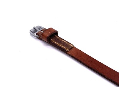 Packriemen Leder Braun, Rucksackriemen, Lederriemen 55 cm, Lederriemli Schweizer Armee