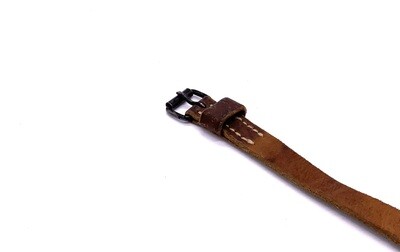 Packriemen Leder Braun, Rucksackriemen, Lederriemen 65 cm, Lederriemli Schweizer Armee gebraucht