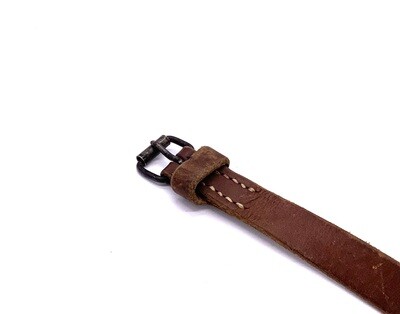 Packriemen Leder Braun, Rucksackriemen, Lederriemen 55 cm, Lederriemli Schweizer Armee gebraucht