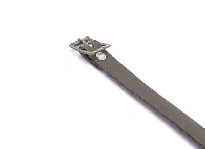 Packriemen Leder Grün/Oliv, Rucksackriemen, Lederriemen 35 cm, Lederriemli Schweizer Armee gebraucht