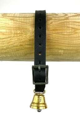 Schafglöcklein 4cm mit Riemen Schwarz