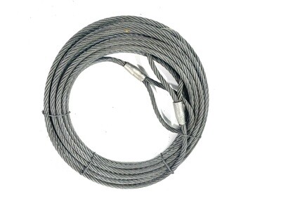 Drahtseil/ Drahtseilschlinge mit 2 Schlaufen/Ösen 16mm, 25m