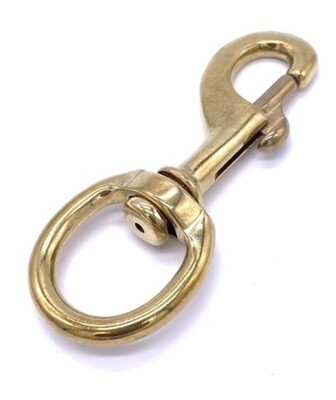 Karabinerhaken Messing 30 x 120mm