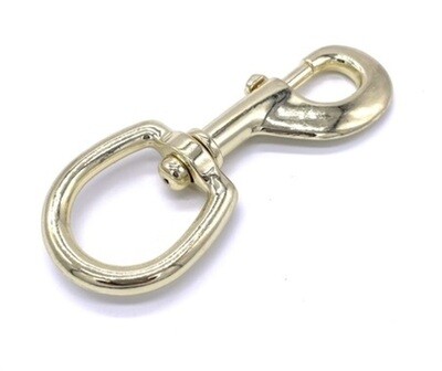 Karabinerhaken Eisen gelb 29x110 mm