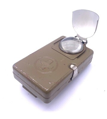 Original Militär Taschenlampe Schweizer Armee antik