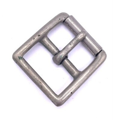 Roll-Schnalle 30mm Messing vernickelt