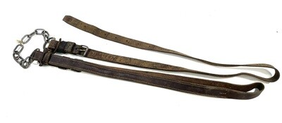 Militär Leder- Lastriemen zu Bastsattel mit Ketten