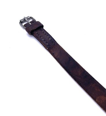 Packriemen Leder Braun, Lederriemen 70 cm, Lederriemli Schweizer Armee gebraucht