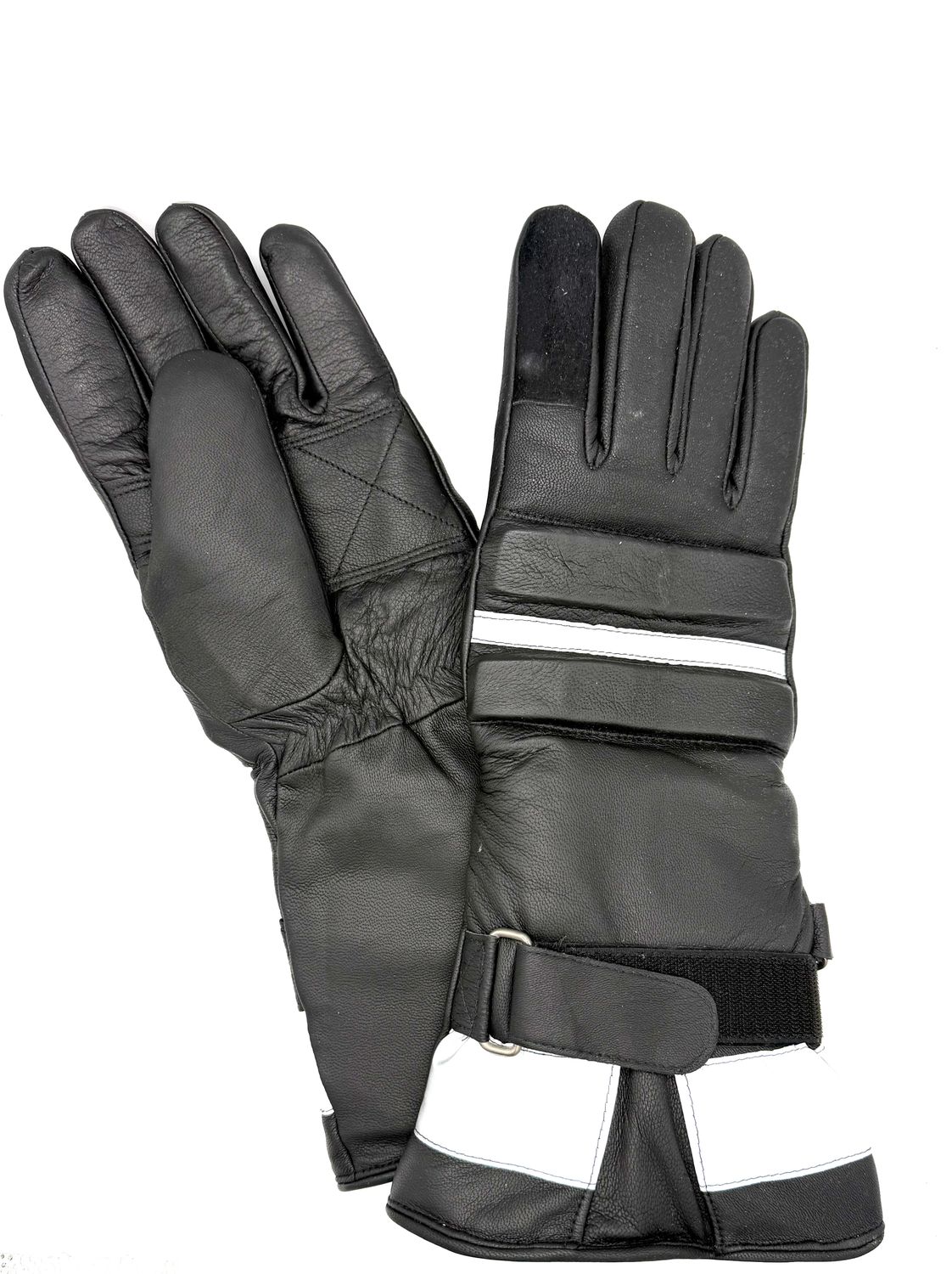Militär Leder- Motorradhandschuhe Schweizer Armee