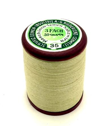 Leinenfaden, Maschinen-Leinenfaden 35 Braun Beige