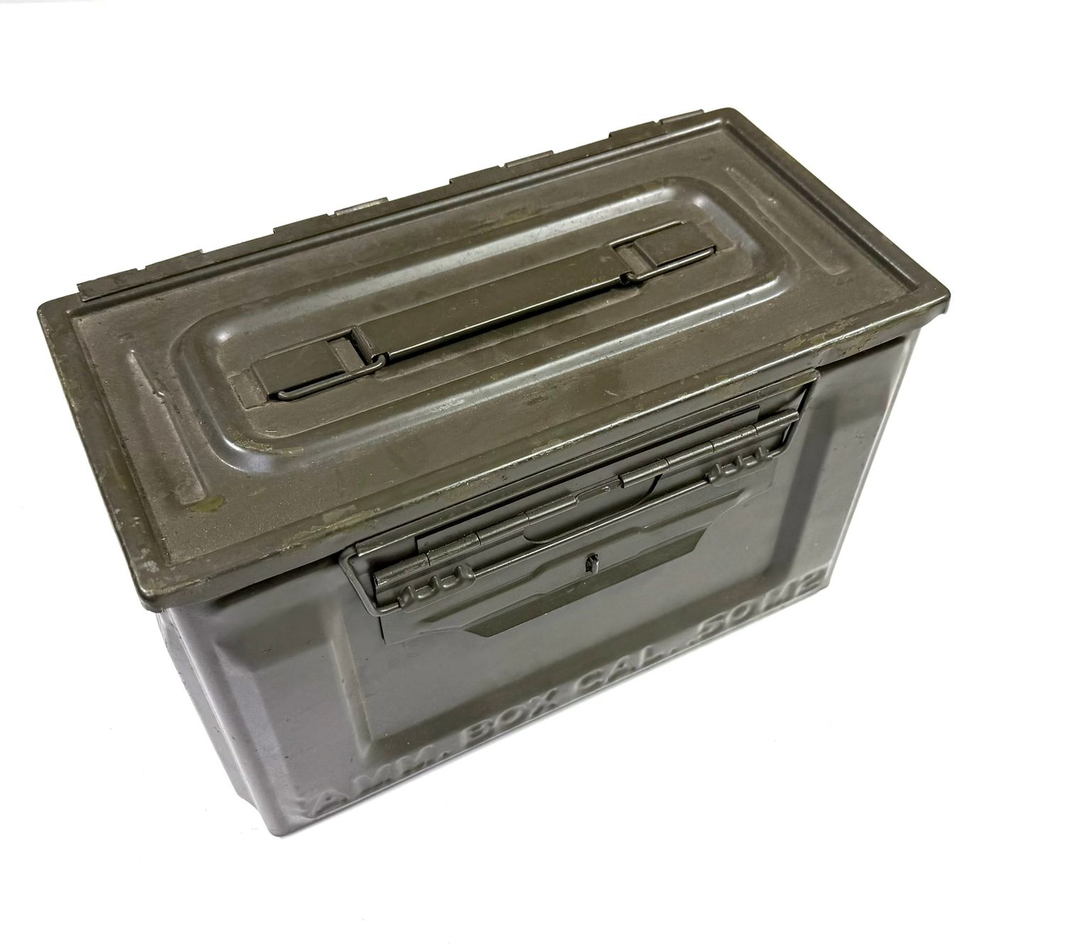 Munitionskiste Schweizer Armee, Aufbewahrungsbox Stahl