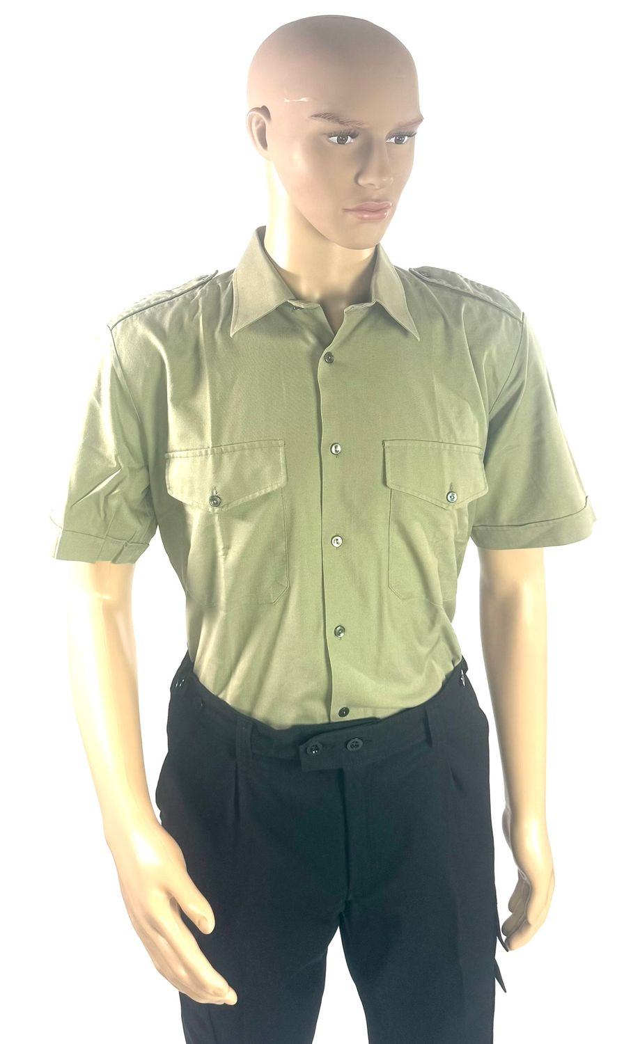 Militär Hemd Oliv Schweizer Armee Kurzarm