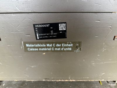 Militär Materialkiste Sattler der Schweizer Armee