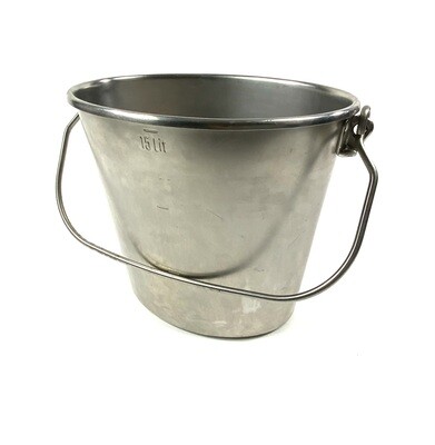 Edelstahlbehälter 15L , Inox Gstro Kessel 15 L aus Edelstahl Schweizer Armee