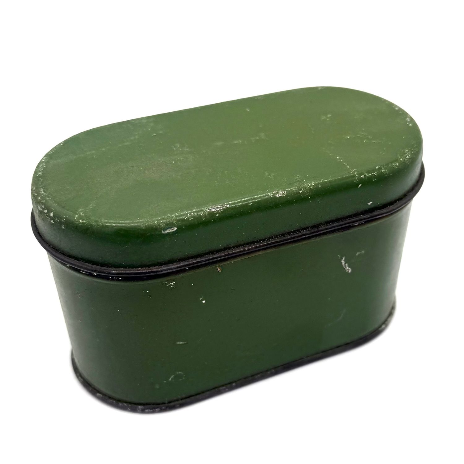 antike Blechdose Grün