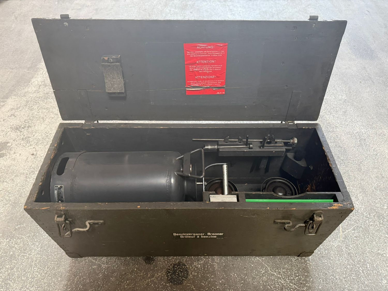 Militär BVB Benzinvergaserbrenner Militärküche Schweizer Armee