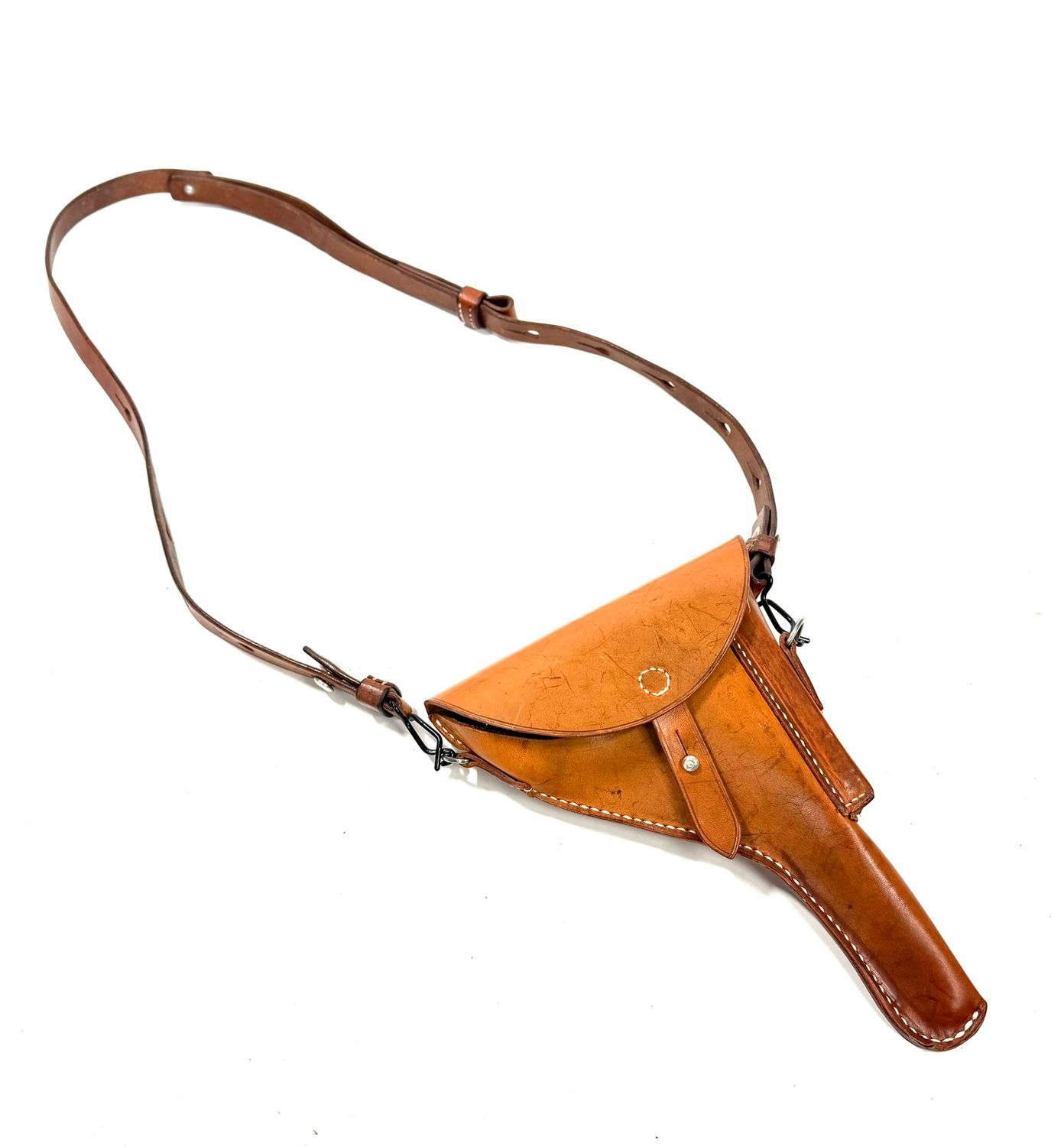 Militär Pistolenholster Leder Parabellum Schweizer Armee