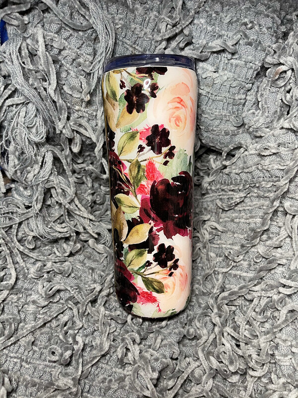 Floral Split 20oz Skinny