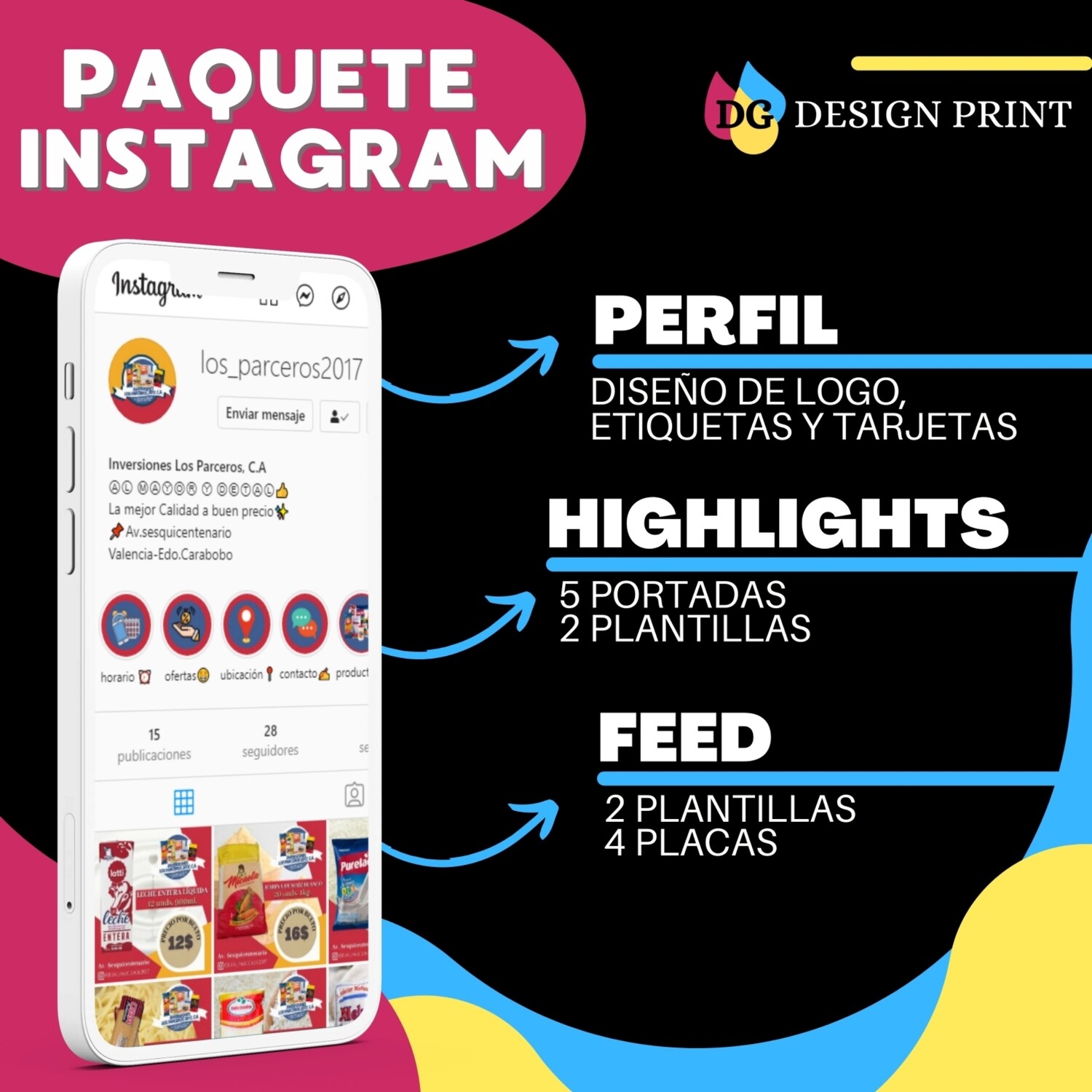 Paquete para Instagram