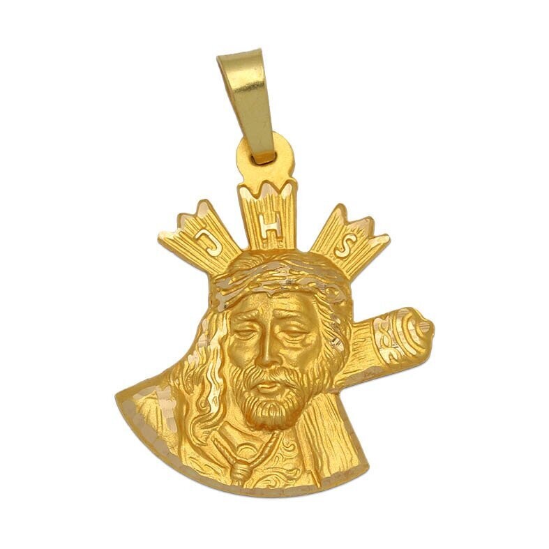 Medalla -silueta Cristo Gran Poder Oro 18Kt.