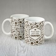 Krūze, Gentleman’s mug “Great ideas start with coffee”