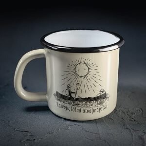 Metāla krūze "Laivoju, tātad atvaļinājums"