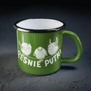 Metāla krūze "Resnie putni"