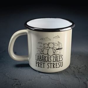 Metāla krūze, lācīši "Labākās zāles pret stresu"