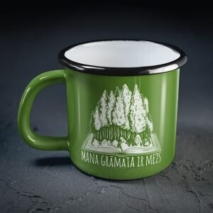 Metāla krūze "Mana grāmata ir mežs"