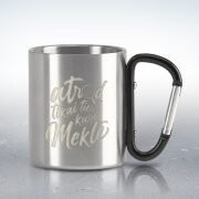 Tērauda krūze ar karabīni “Atrod tikai tie, kuri meklē”