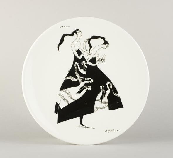 Porcelāna šķīvis Sestdiena, Vilipsons, Izmēri: pusdienu šķīvis O