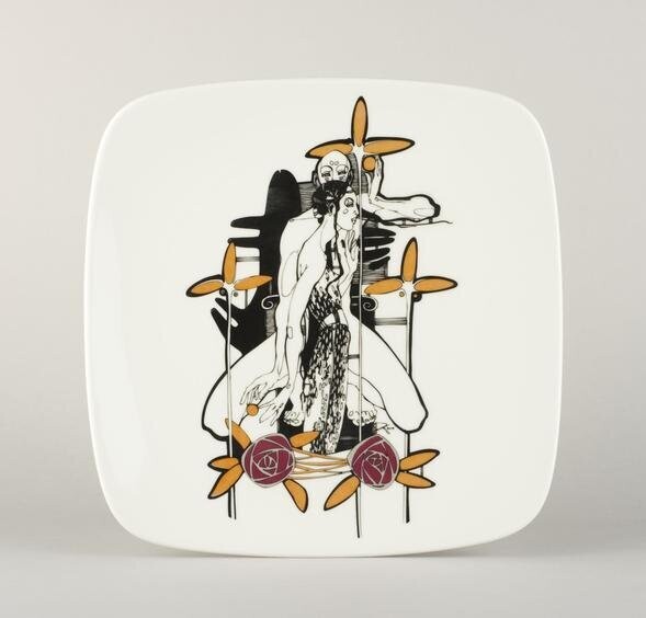 Porcelāna šķīvis Divi, Vilipsons