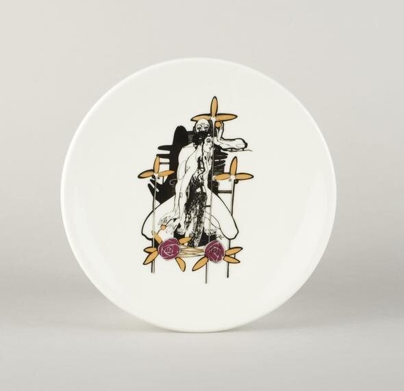 Porcelāna šķīvis Divi, Vilipsons, Izmēri: Deserta šķīvis O