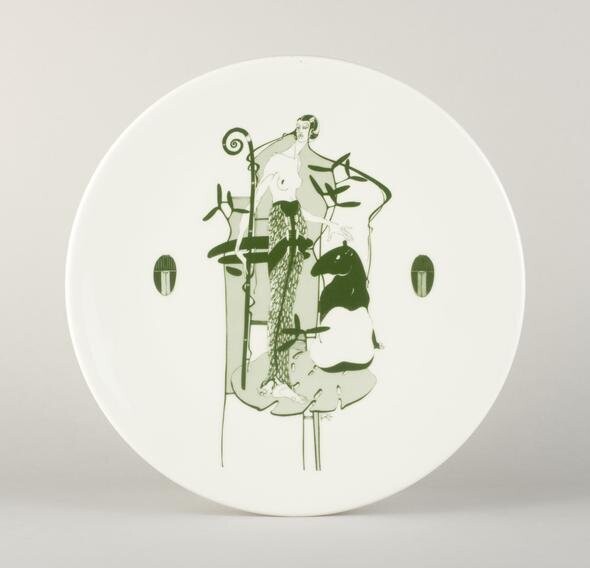 Porcelāna šķīvis Tapīrs, Roberts Koļcovs, Izmēri: Pusdienu šķīvis O