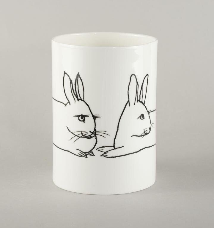 Porcelāna krūze, Zaķi