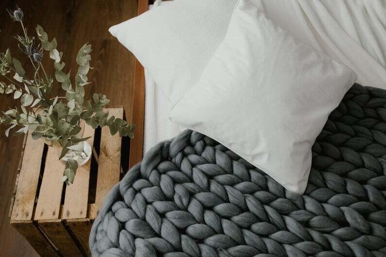 Likewoolly Pleds no 100% vilnas - izmērs XL, Krāsa: Pelēka