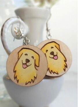 СЕРЬГИ “ЗОЛОТИСТЫЙ РЕТРИВЕР” СЕРЬГИ “ЗОЛОТИСТЫЙ РЕТРИВЕР”