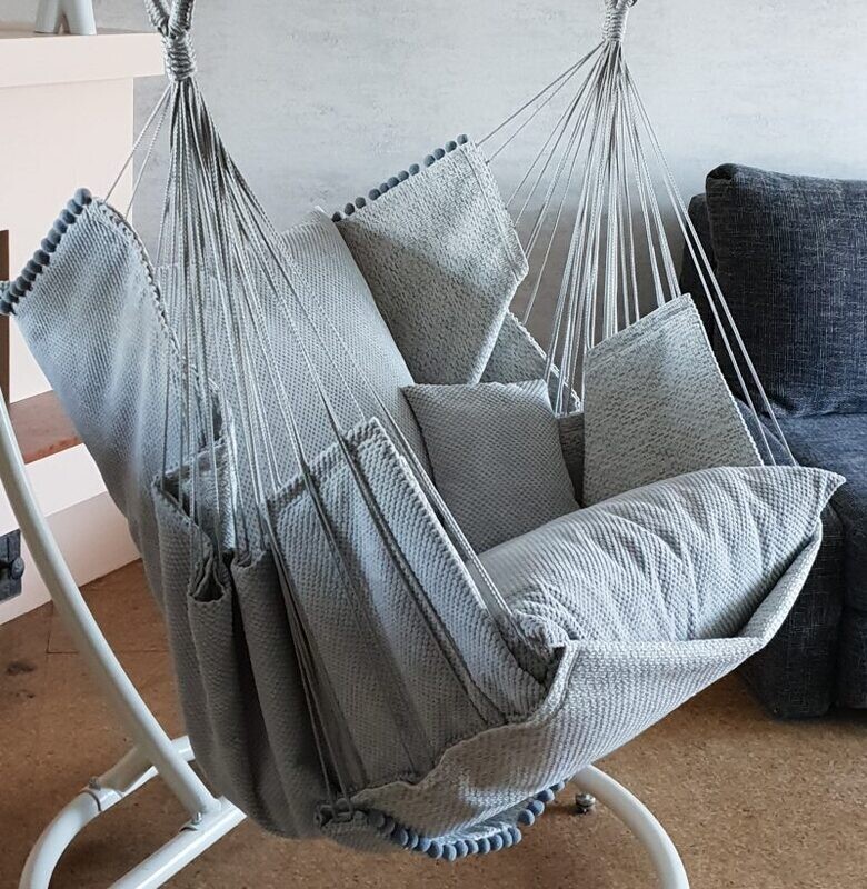 Hammock  chair- šūpuļkrēsls 531 pelēks/pelēks