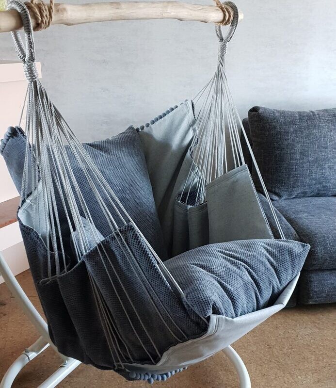 Hammock  chair- šūpuļkrēsls 532 pelēks/pelēks tumšs