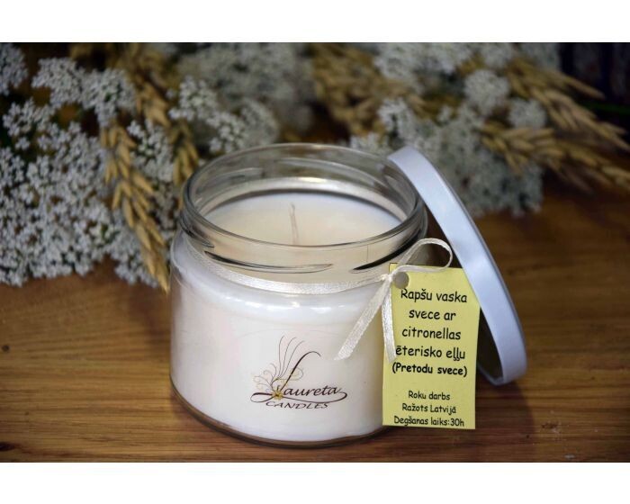 Laureta Candles Dabīgā pretodu svece